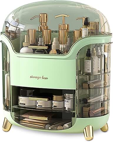 Green Portable Multi-Function Makeup and Jewelry Organizer