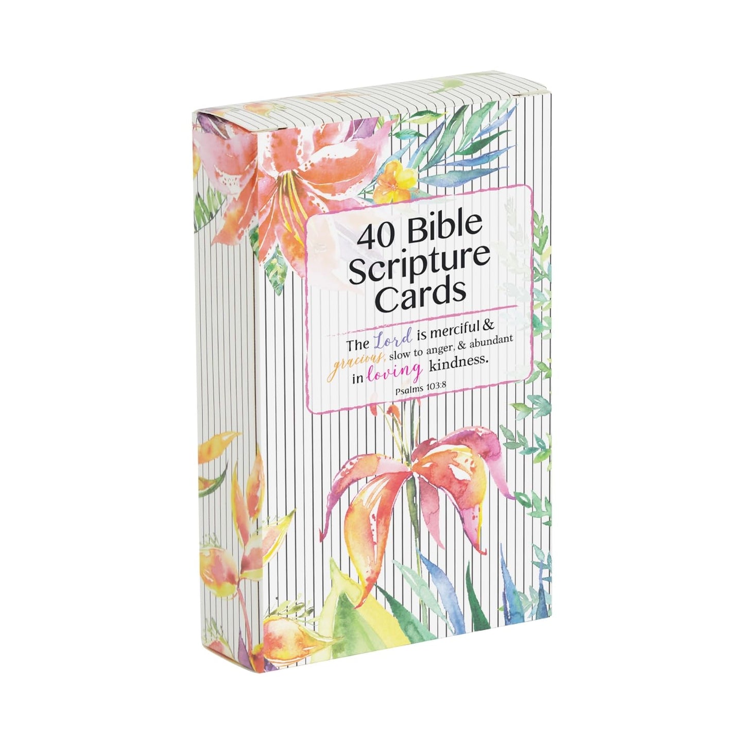 40 colorful scripture greeting cards, 3x2 inches