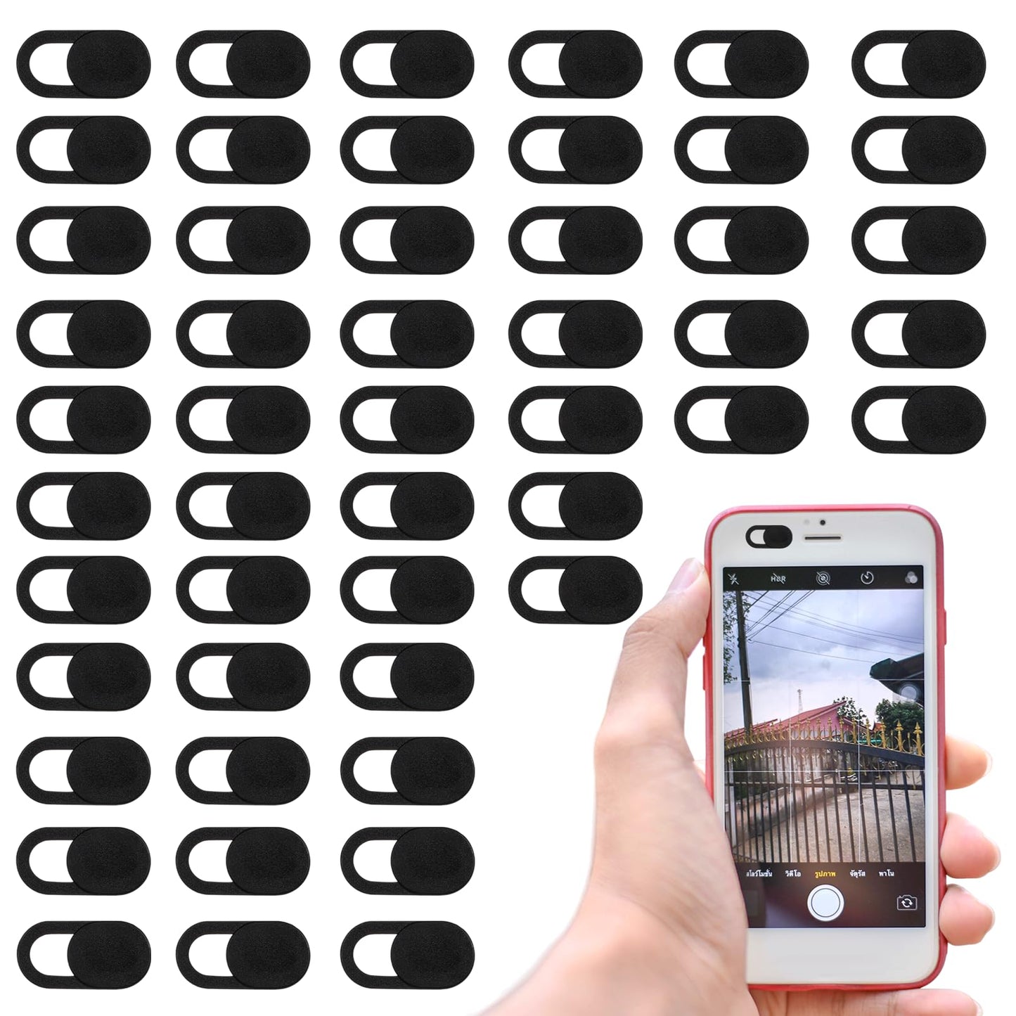 50-Pack Ultra-Thin Laptop Webcam Cover Slides