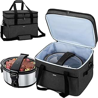 Large Slow Cooker Travel Bag for 8-10 Quart