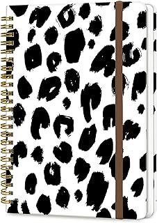 A5 Spiral Notebook with Leopard Cover
