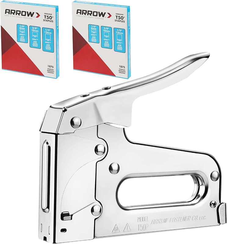 Heavy Duty Staple Gun Kit with Staples for Upholstery