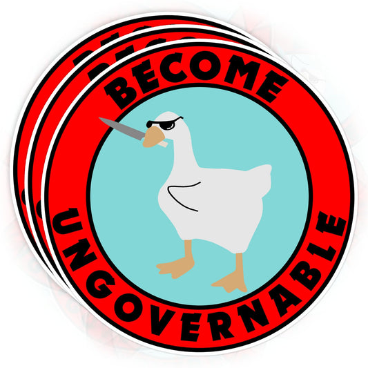 Funny Goose Sticker Set for Water Bottles and More