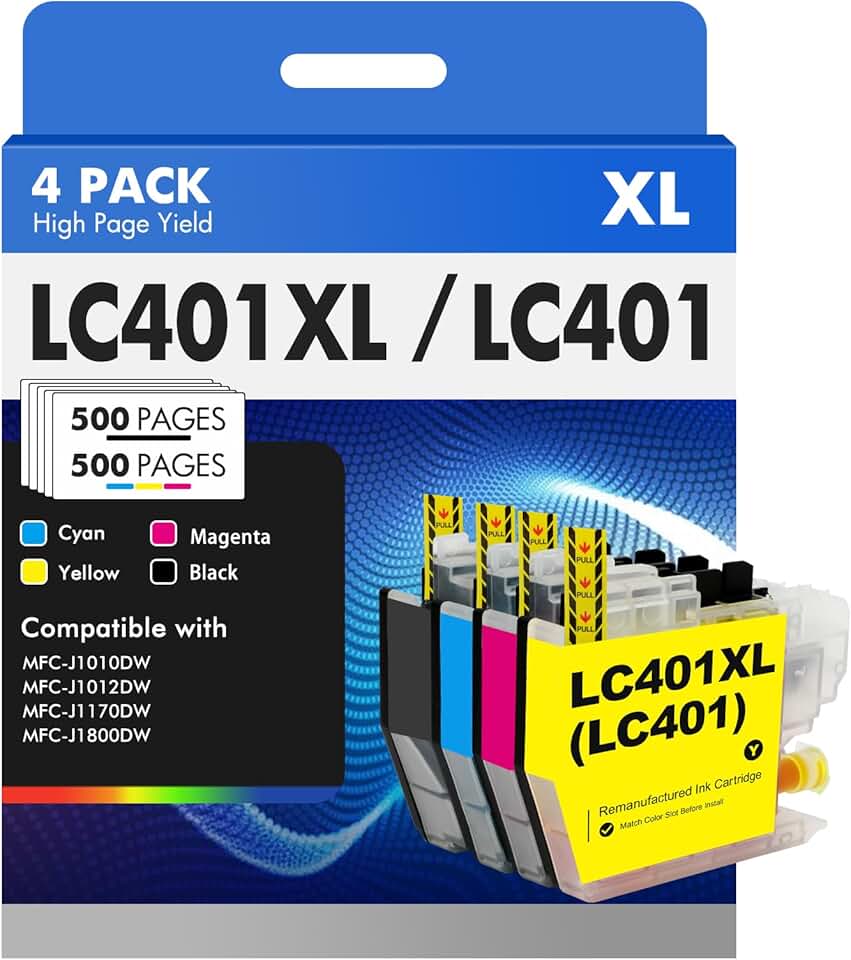 High Yield Ink Cartridges for Brother MFC-J1010DW