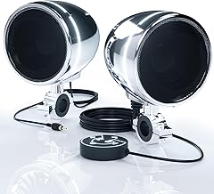 Motorcycle Bluetooth Speakers with LED Ring and Waterproof Stereo