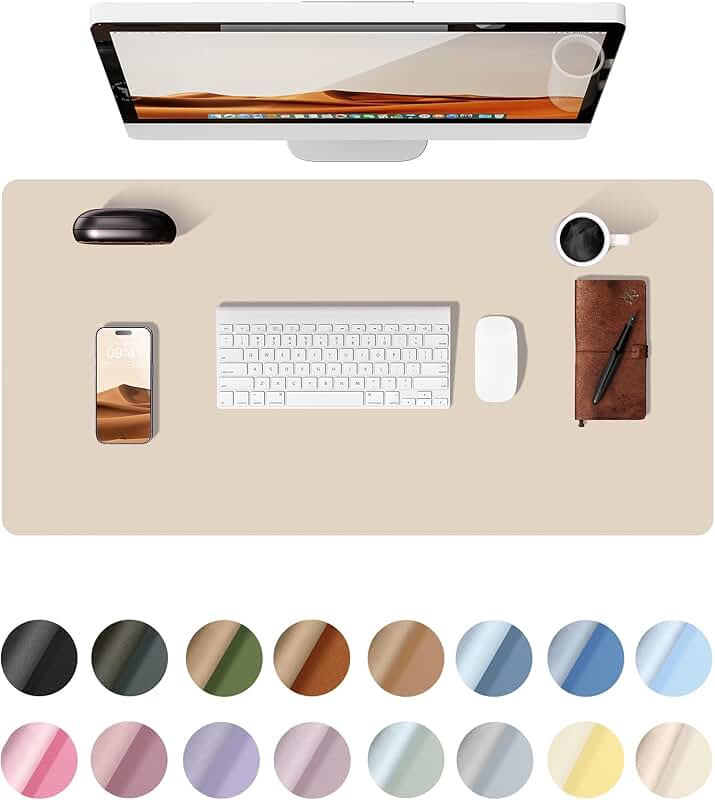 Leather Desk Pad Protector for Office and Home