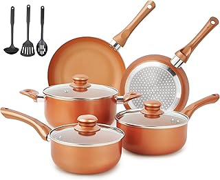 11-Piece Nonstick Cookware Set with Utensils