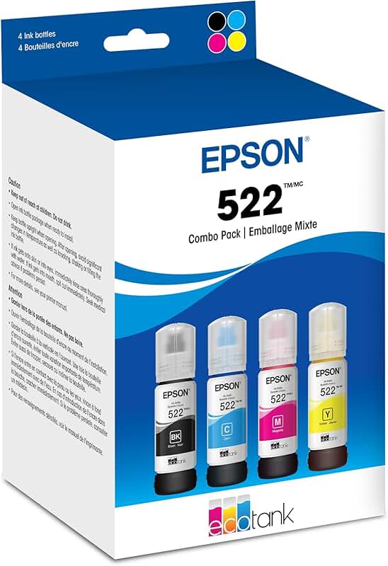 EcoTank Ink Bottle Black and Color Combo Pack