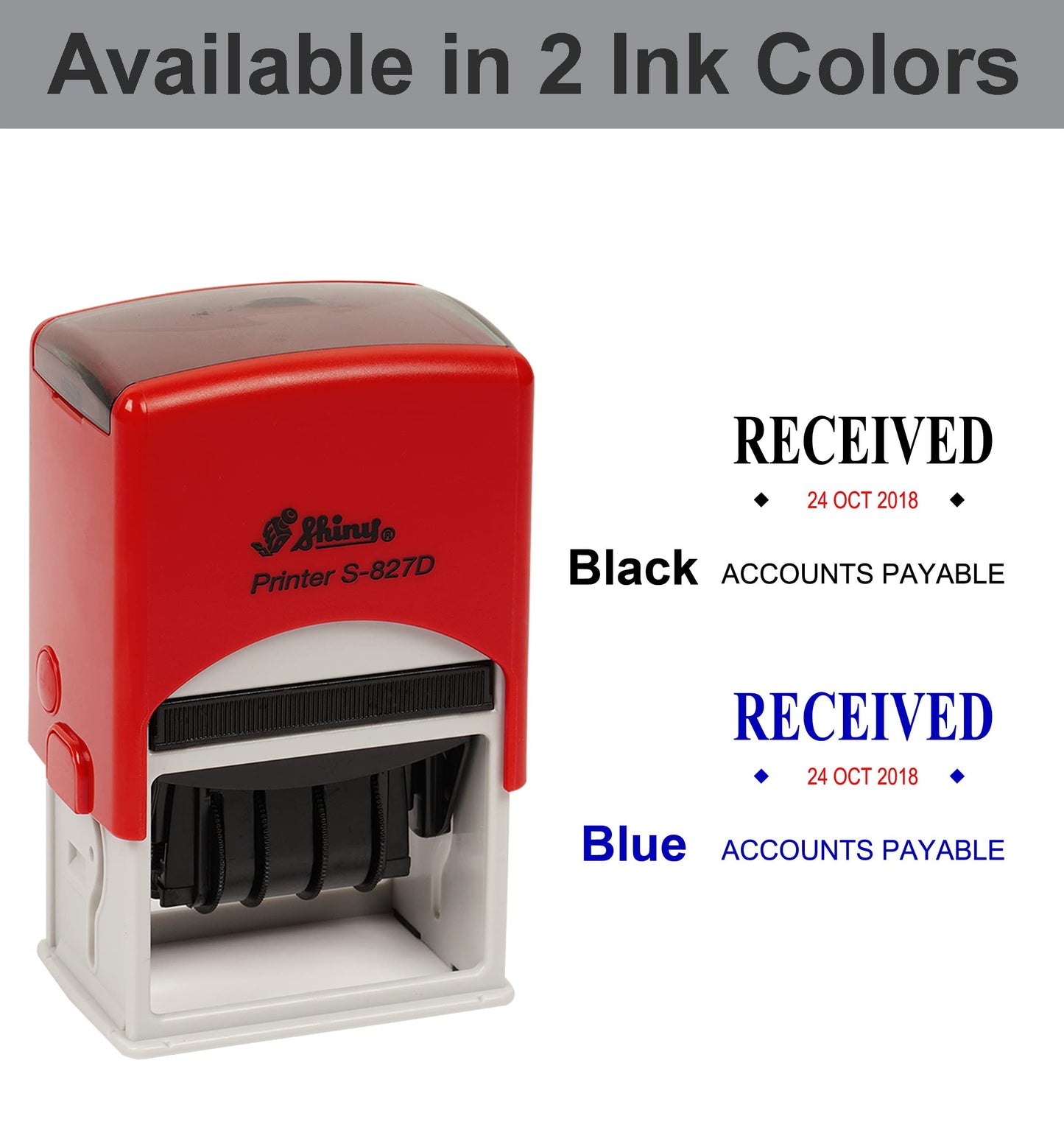 Self-Inking Date Stamp for Received and Accounts Payable