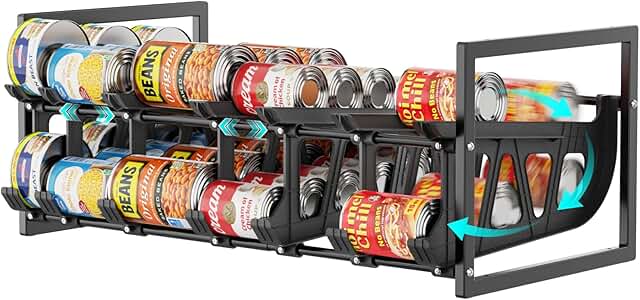 Adjustable Can Organizer for Pantry Storage
