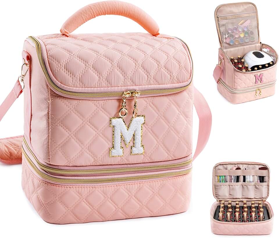 Personalized Nail Polish and Tool Organizer Bag