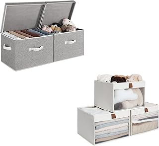 Fabric Storage Bins for Closet Organization