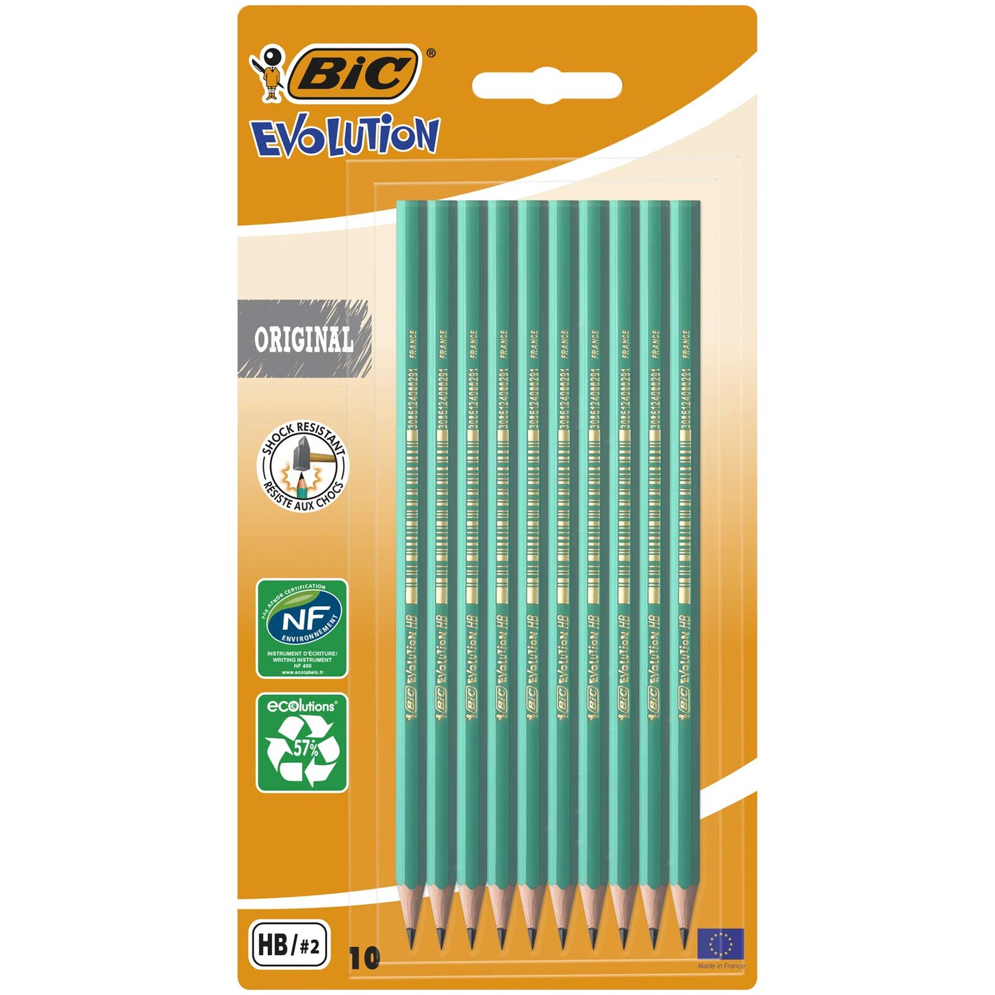 Pack of 10 HB Graphite Pencils