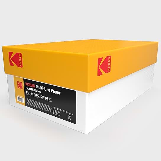 20 lb 8.5 x 11 Copy Paper, 3 Reams, 1,500 Sheets