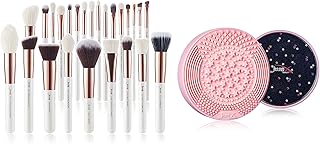 25-Piece Professional Makeup Brush Set with Cleaning Tools