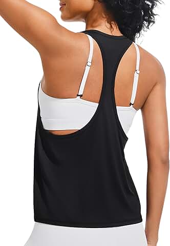 Ice Silk Sleeveless Workout Tank Top for Women