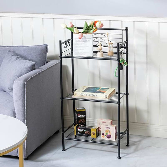 Set of 2 Bamboo Kitchen Shelves for Counter and Cabinet