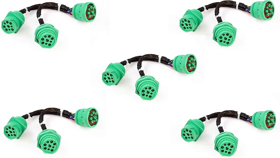 5-Pack Type 2 SAE J939 Splitter Y Cable for Data and Power