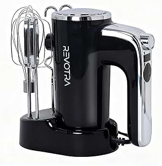 Electric Hand Mixer with LCD Display and Storage