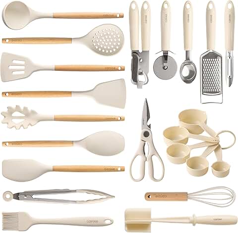 22-Piece Heat-Resistant Silicone Cooking Utensils Set