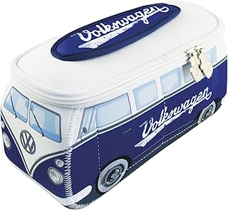 Neoprene Travel Makeup Bag with Bus Design