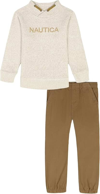 Baby Boys' Knit Top and Woven Pant Set