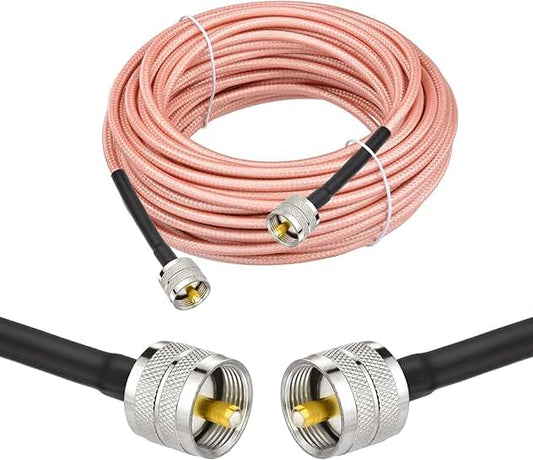 50ft UHF Coax Cable for Radio Antennas