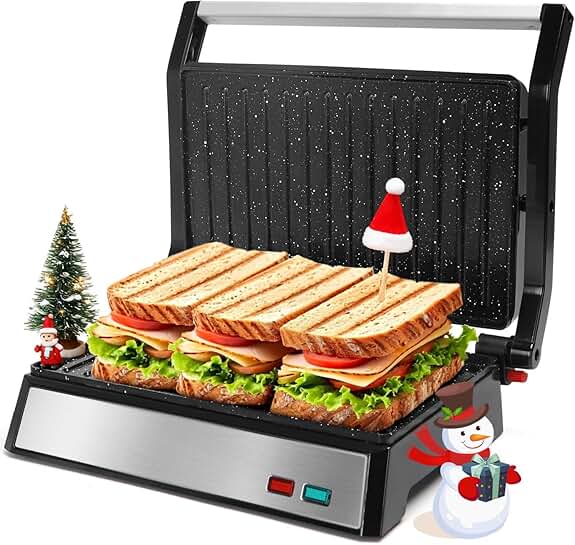 Electric Indoor Grill and Sandwich Maker