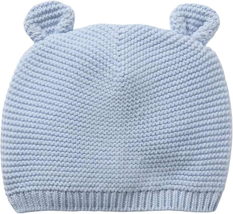 Soft Knit Garter Hat for Babies