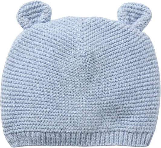 Soft Knit Garter Hat for Babies