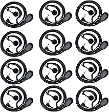 1-pin 2.5mm Radio Earpiece with Mic and PTT (12 Pack)