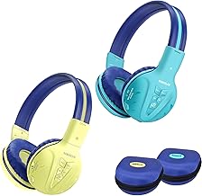 Wireless Kids Headphones with Hard Case, Volume Limited