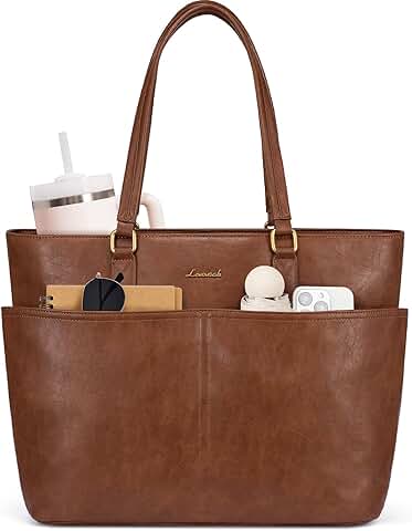 Large 15.6 Inch Laptop Tote Bag for Women