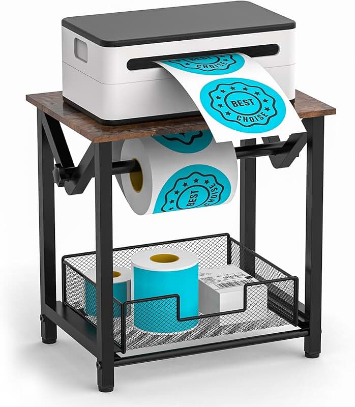 Label Holder for Rolls and Fan-Fold Labels