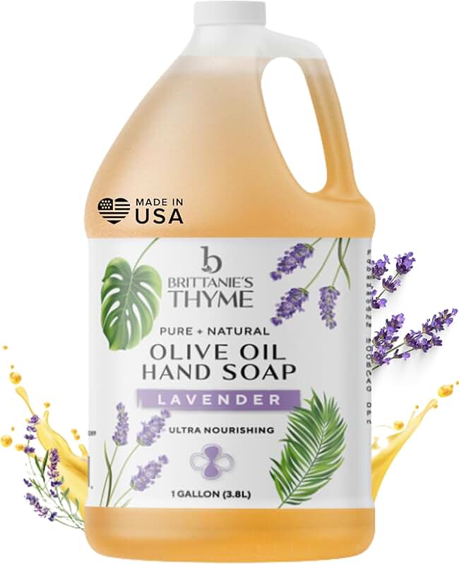 Lavender Organic Castile Liquid Soap Refill, 1 Gallon