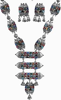 Ethnic Kutchi Navratri Silver Oxidized Jewelry Set