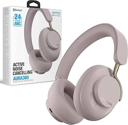 Wireless Over-Ear Noise Cancelling Headphones with Mic