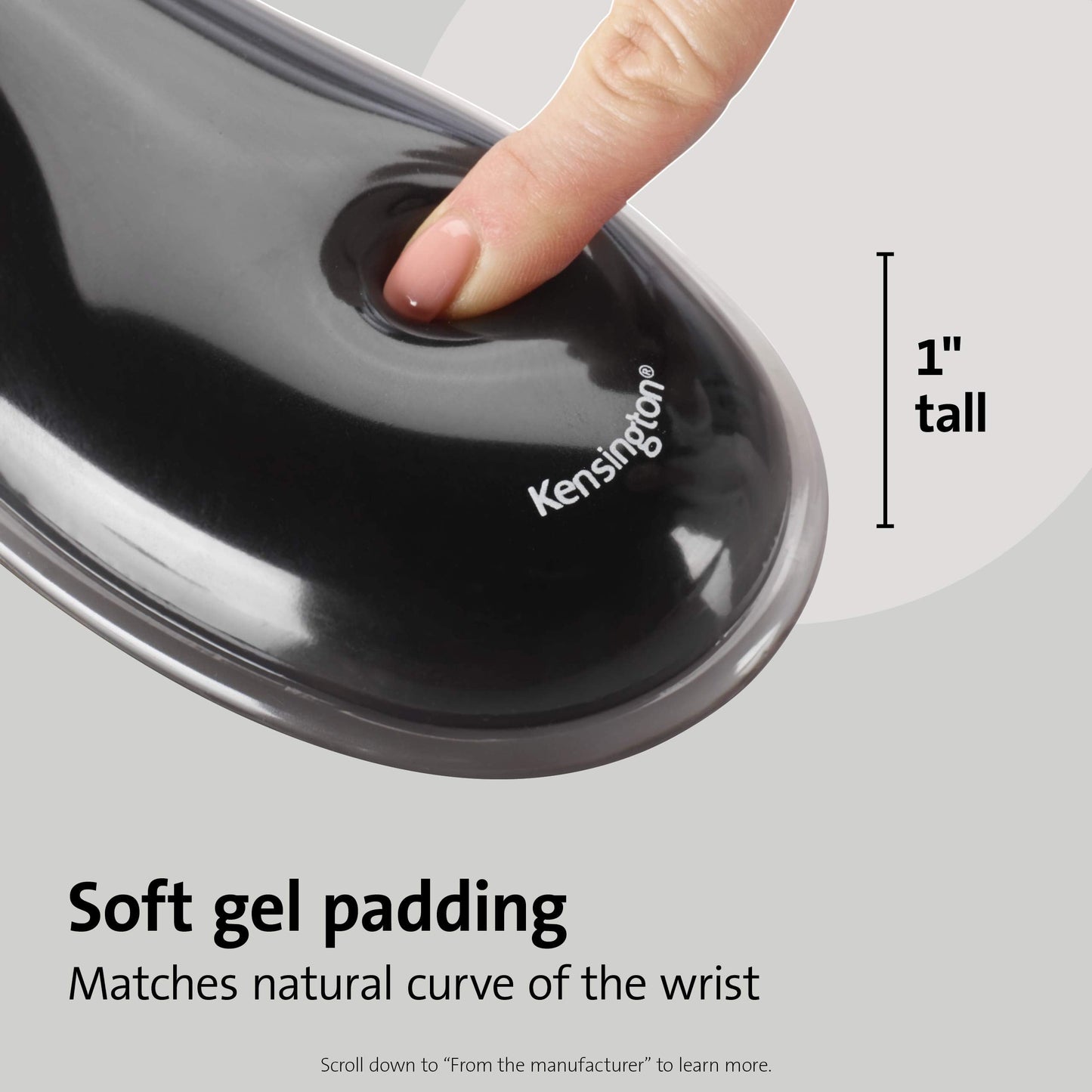 Duo Gel Mouse Pad with Wrist Rest - Blue (K62401AM)