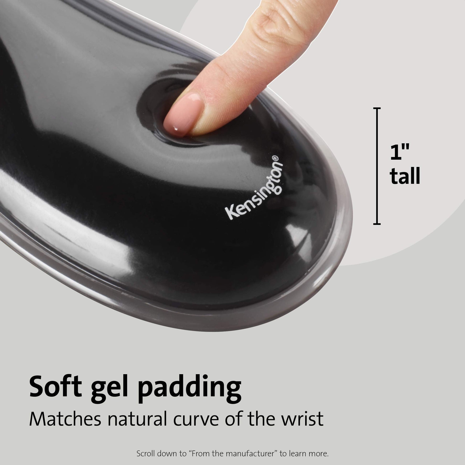 Duo Gel Mouse Pad with Wrist Rest - Blue (K62401AM)