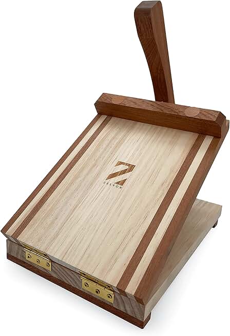 Wooden 12-Inch Tortilla Multi-Press for Homemade and Commercial Use