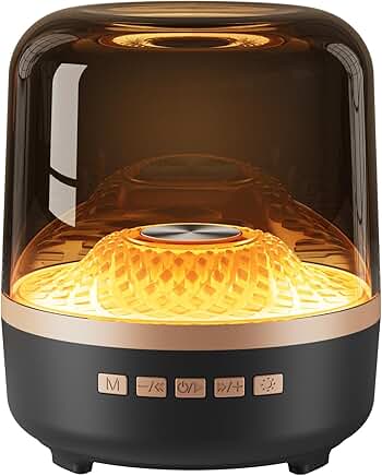 Wireless Bluetooth Speaker with Lights and Long Battery