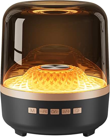 Wireless Bluetooth Speaker with Lights and Long Battery