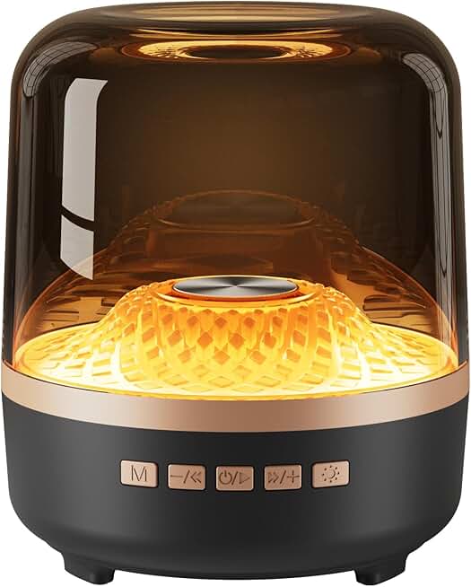 Wireless Bluetooth Speaker with Lights and Long Battery