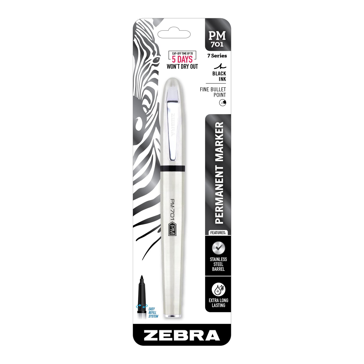 Fine Bullet Permanent Marker with Steel Barrel