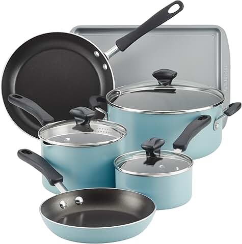 15-Piece Nonstick Cookware Set with Baking Pan and Tools