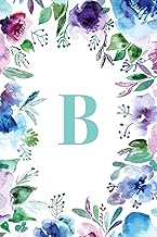 Watercolor Floral Notebook, 150 Pages, 6x9 Inches