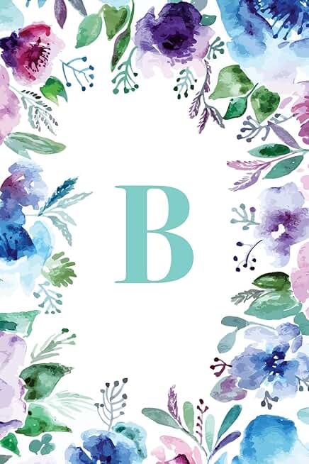 Watercolor Floral Notebook, 150 Pages, 6x9 Inches