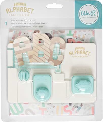 Mini Alphabet Punch Board for Paper Crafting