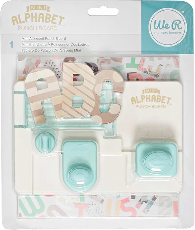 Mini Alphabet Punch Board for Paper Crafting