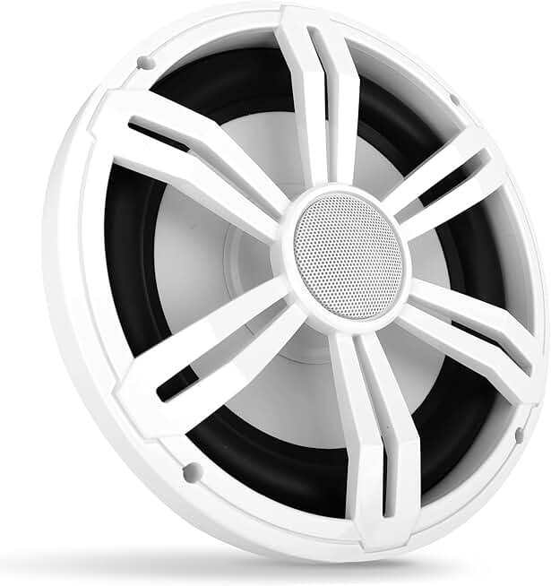 Slim Waterproof Marine Subwoofer, 400W, 4 Ohm, White